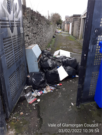 Fly-tipping in Barry 3